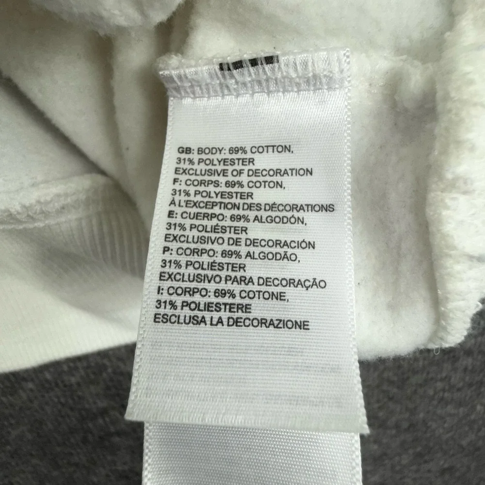 The North Face‎ Hoodie Mens XS Beige Pullover Fleece Logo Sweatshirt Graphic